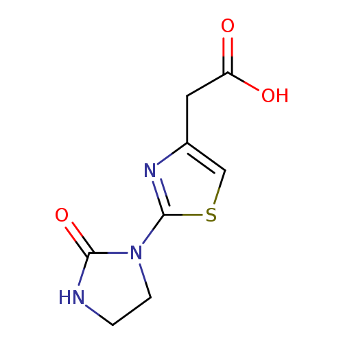 OC(=O)Cc1csc(n1)N1CCNC1=O