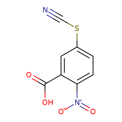 N#CSc1ccc(c(c1)C(=O)O)[N+](=O)[O-]