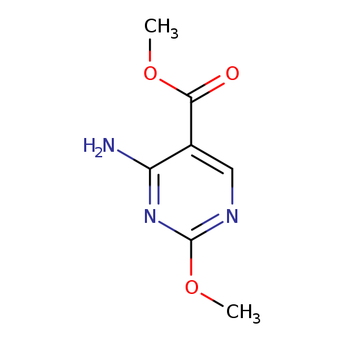 COc1ncc(c(n1)N)C(=O)OC