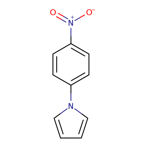 [O-][N+](=O)c1ccc(cc1)n1cccc1