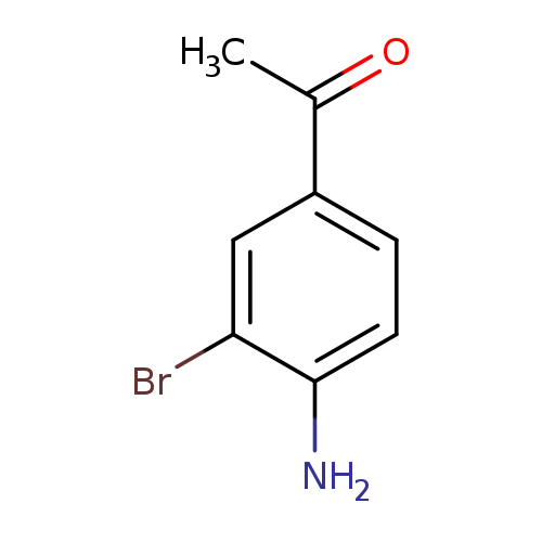 CC(=O)c1ccc(c(c1)Br)N