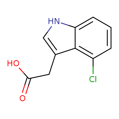 OC(=O)Cc1c[nH]c2c1c(Cl)ccc2