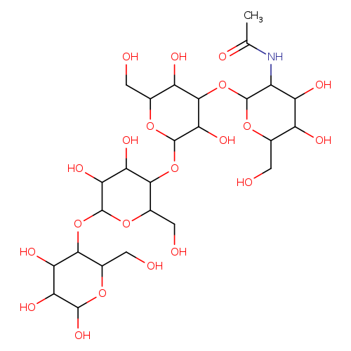 OCC1OC(OC2C(CO)OC(C(C2O)O)O)C(C(C1OC1OC(CO)C(C(C1O)OC1OC(CO)C(C(C1NC(=O)C)O)O)O)O)O