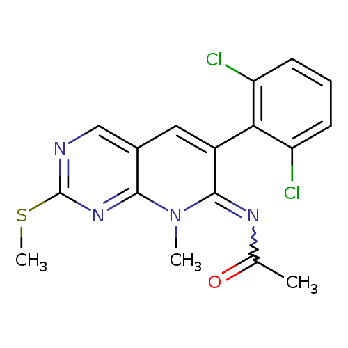 CSc1ncc2c(n1)n(C)c(=NC(=O)C)c(c2)c1c(Cl)cccc1Cl