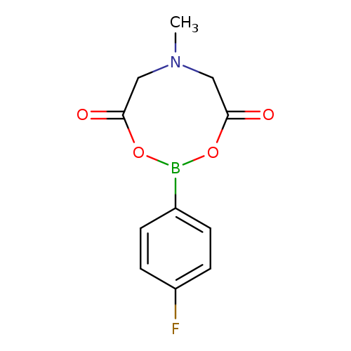 CN1CC(=O)OB(OC(=O)C1)c1ccc(cc1)F
