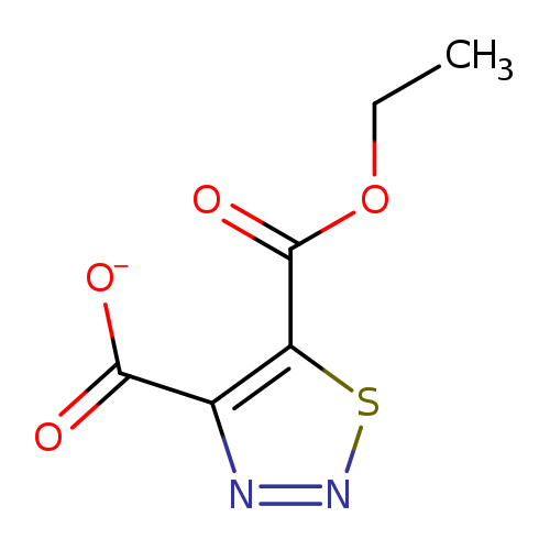 CCOC(=O)c1snnc1C(=O)[O-]