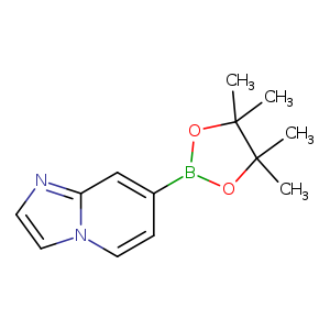 CC1(C)OB(OC1(C)C)c1ccn2c(c1)ncc2
