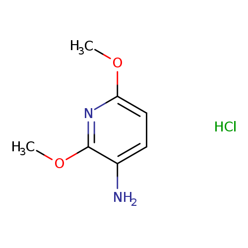 COc1ccc(c(n1)OC)N.Cl