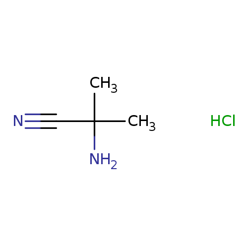 N#CC(N)(C)C.Cl