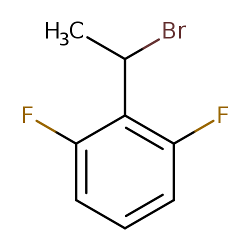CC(c1c(F)cccc1F)Br