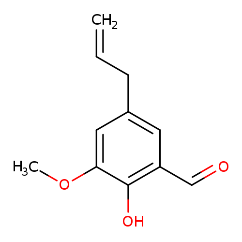 C=CCc1cc(OC)c(c(c1)C=O)O
