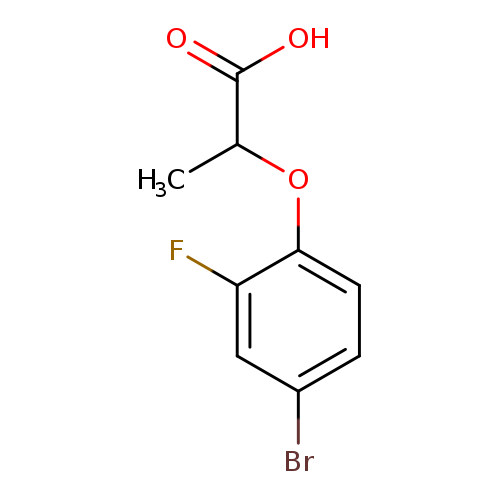 OC(=O)C(Oc1ccc(cc1F)Br)C