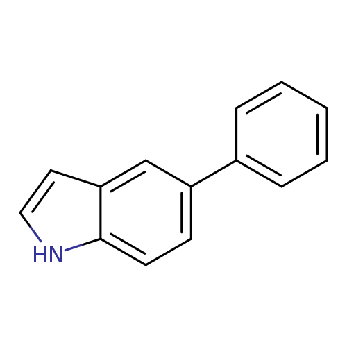 c1ccc(cc1)c1ccc2c(c1)cc[nH]2