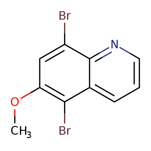 COc1cc(Br)c2c(c1Br)cccn2