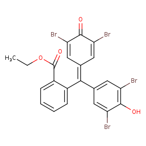 CCOC(=O)c1ccccc1C(=C1C=C(Br)C(=O)C(=C1)Br)c1cc(Br)c(c(c1)Br)O