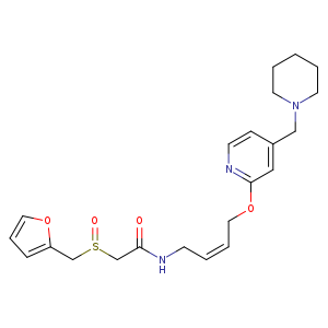 O=C(CS(=O)Cc1ccco1)NC/C=CCOc1nccc(c1)CN1CCCCC1