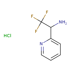 NC(C(F)(F)F)c1ccccn1.Cl