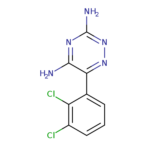 Nc1nnc(c(n1)N)c1cccc(c1Cl)Cl