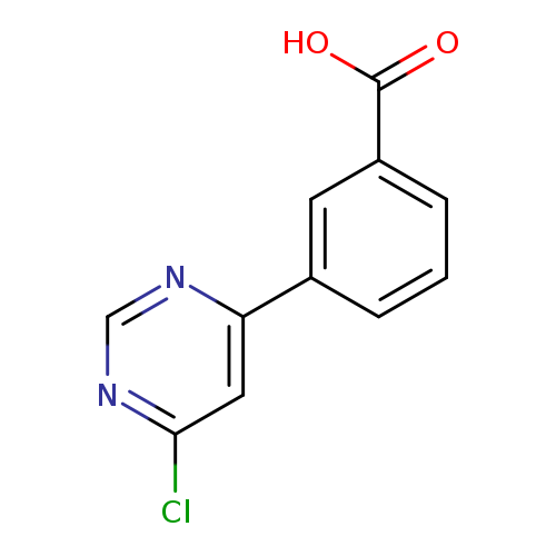Clc1ncnc(c1)c1cccc(c1)C(=O)O