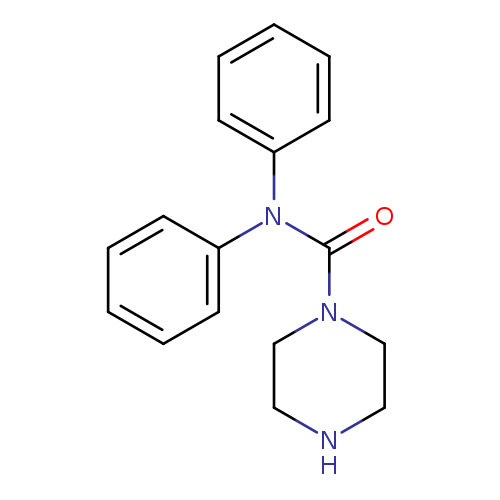 O=C(N(c1ccccc1)c1ccccc1)N1CCNCC1