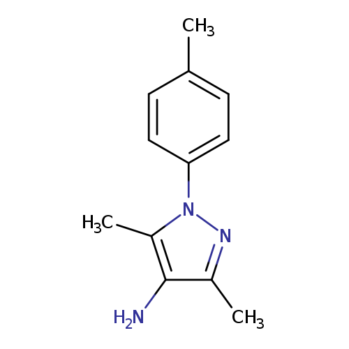 Cc1ccc(cc1)n1nc(c(c1C)N)C