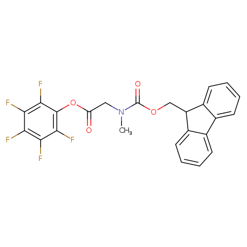 O=C(Oc1c(F)c(F)c(c(c1F)F)F)CN(C(=O)OCC1c2ccccc2c2c1cccc2)C