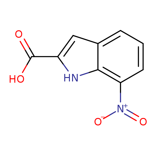 [O-][N+](=O)c1cccc2c1[nH]c(c2)C(=O)O