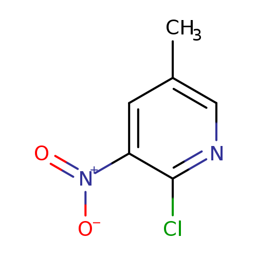 Cc1cnc(c(c1)[N+](=O)[O-])Cl