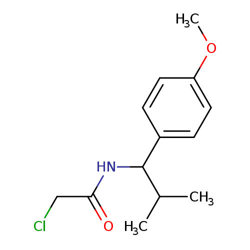 ClCC(=O)NC(c1ccc(cc1)OC)C(C)C