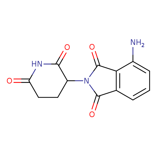 O=C1CCC(C(=O)N1)N1C(=O)c2c(C1=O)c(N)ccc2