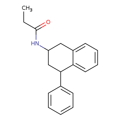 CCC(=O)NC1Cc2ccccc2C(C1)c1ccccc1