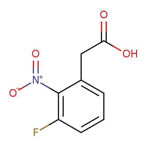 OC(=O)Cc1cccc(c1[N+](=O)[O-])F