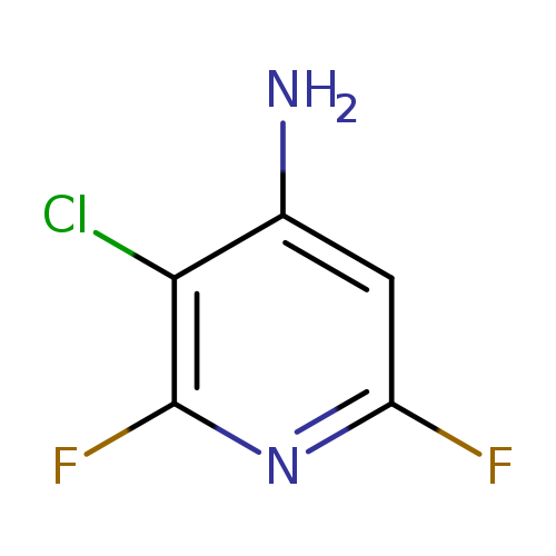 Fc1cc(N)c(c(n1)F)Cl