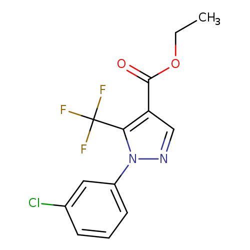 CCOC(=O)c1cnn(c1C(F)(F)F)c1cccc(c1)Cl