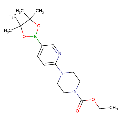 CCOC(=O)N1CCN(CC1)c1ccc(cn1)B1OC(C(O1)(C)C)(C)C