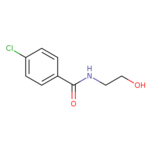 OCCNC(=O)c1ccc(cc1)Cl