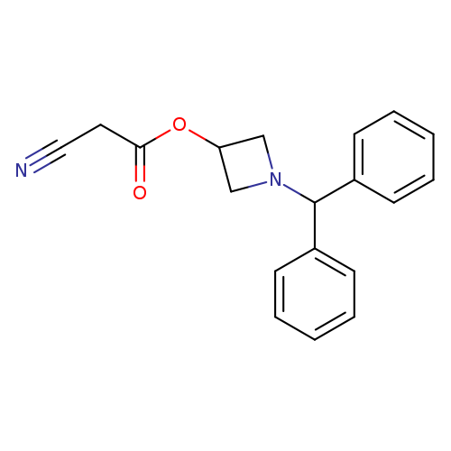 N#CCC(=O)OC1CN(C1)C(c1ccccc1)c1ccccc1