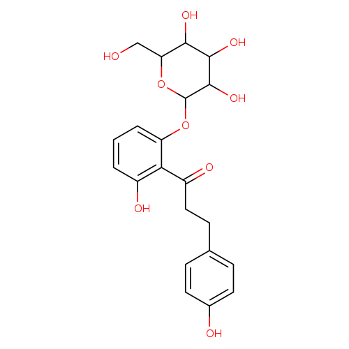 OCC1OC(Oc2cccc(c2C(=O)CCc2ccc(cc2)O)O)C(C(C1O)O)O