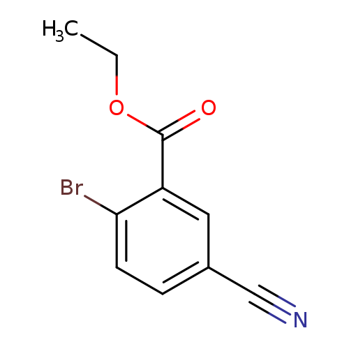 CCOC(=O)c1cc(ccc1Br)C#N