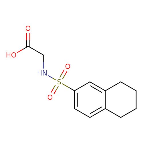 OC(=O)CNS(=O)(=O)c1ccc2c(c1)CCCC2