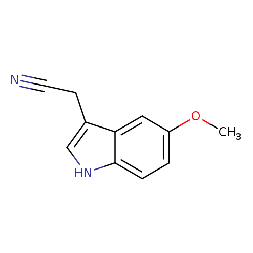 N#CCc1c[nH]c2c1cc(OC)cc2