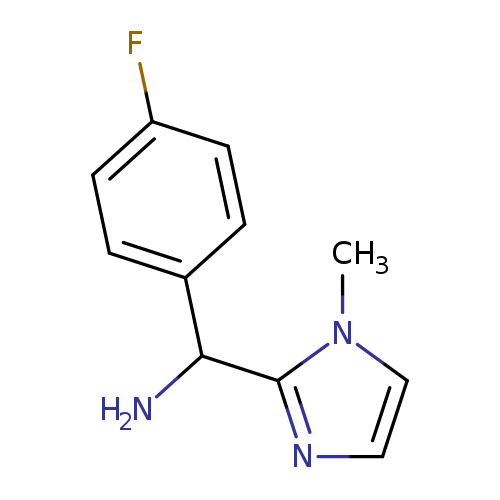 Fc1ccc(cc1)C(c1nccn1C)N