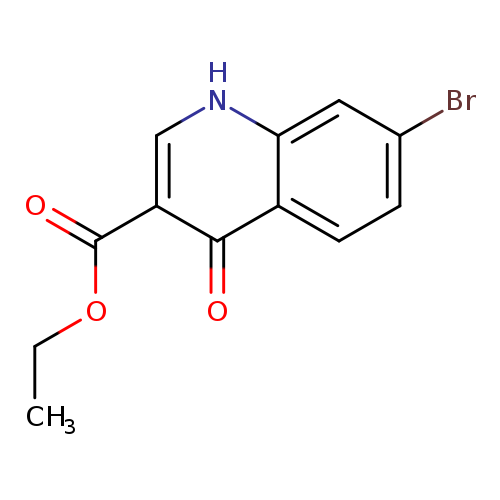 CCOC(=O)c1c[nH]c2c(c1=O)ccc(c2)Br