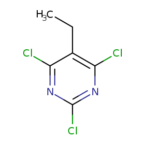 CCc1c(Cl)nc(nc1Cl)Cl