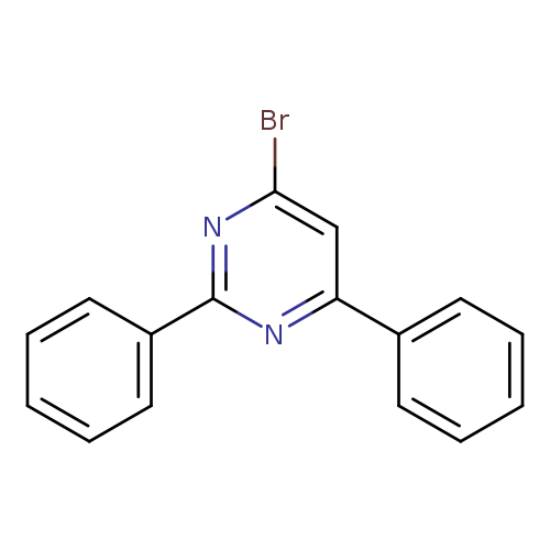 Brc1cc(nc(n1)c1ccccc1)c1ccccc1