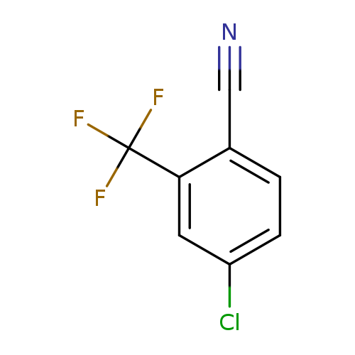 N#Cc1ccc(cc1C(F)(F)F)Cl