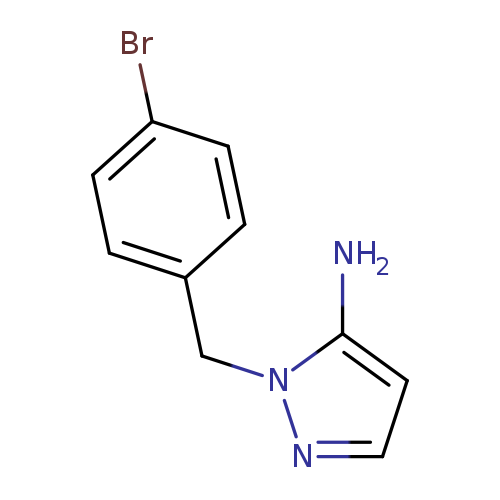 Brc1ccc(cc1)Cn1nccc1N