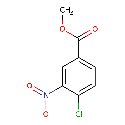 COC(=O)c1ccc(c(c1)[N+](=O)[O-])Cl