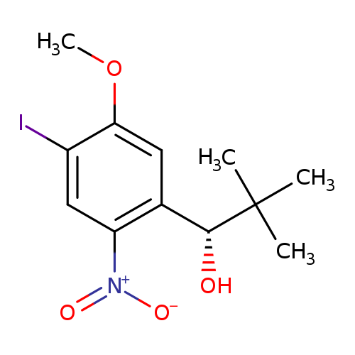 COc1cc(c(cc1I)[N+](=O)[O-])[C@H](C(C)(C)C)O