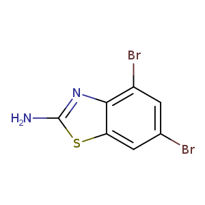 Brc1cc(Br)c2c(c1)sc(n2)N